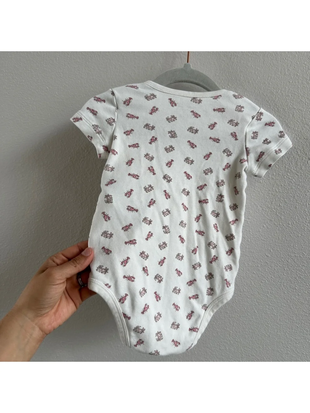Ralph Lauren Vintage baby Pink Red Lobster One Piece 6M